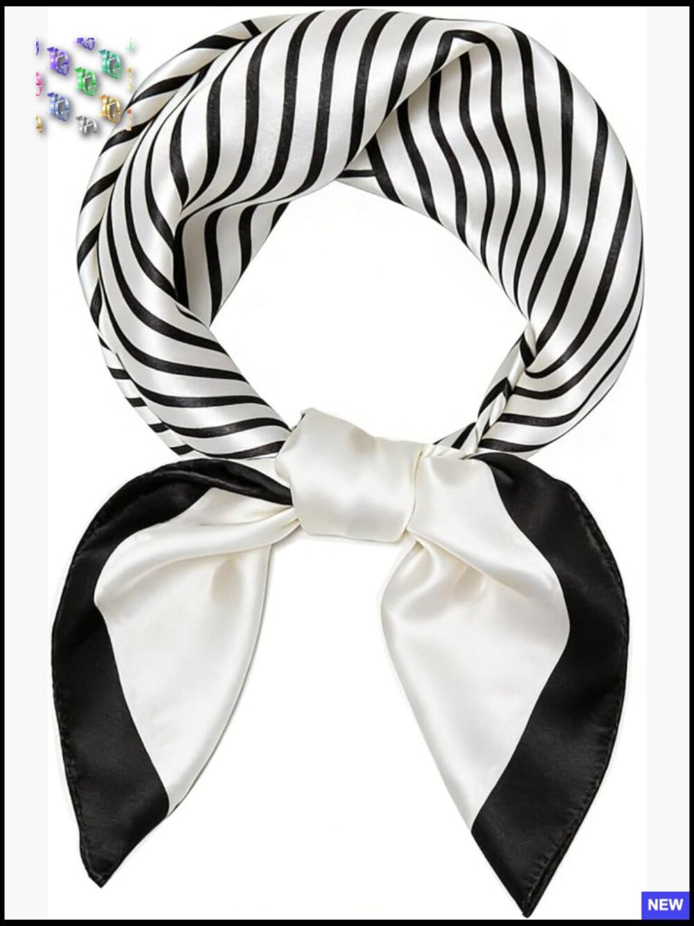 Silk Feeling Satin Head Scarf Elegant Chic Versatile Hair Accessory